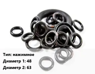 Кольцо РТИ нажимное D=48х63